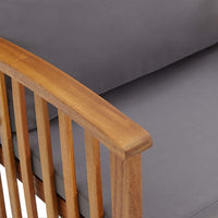 Thumbnail for Gartenbank mit Kissen 119 cm Massivholz Akazie