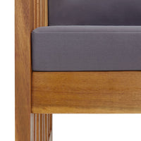 Thumbnail for 2-tlg. Garten-Lounge-Set mit Kissen Massivholz Akazie