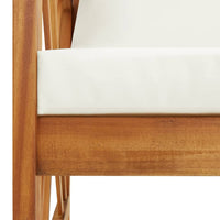 Thumbnail for Gartenbank mit Kissen 119 cm Massivholz Akazie