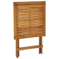 Thumbnail for 3-tlg. Bistro-Set Klappbar mit Auflagen Massivholz Akazie