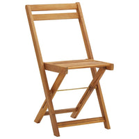 Thumbnail for 3-tlg. Bistro-Set Klappbar mit Auflagen Massivholz Akazie