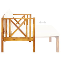 Thumbnail for 2-Sitzer-Gartenbank mit Kissen 122 cm Massivholz Akazie