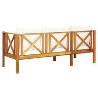 Thumbnail for 3-Sitzer-Gartenbank mit Kissen 179 cm Massivholz Akazie