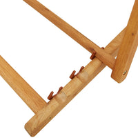 Thumbnail for Klappbarer Strandstuhl Eukalyptus Massivholz und Stoff Grün