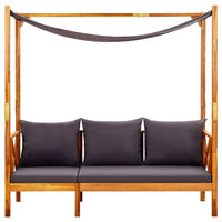 Thumbnail for Gartenbank mit Sonnendach Massivholz Akazie