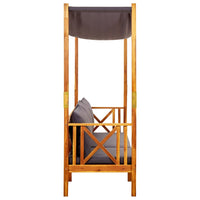 Thumbnail for Gartenbank mit Sonnendach Massivholz Akazie