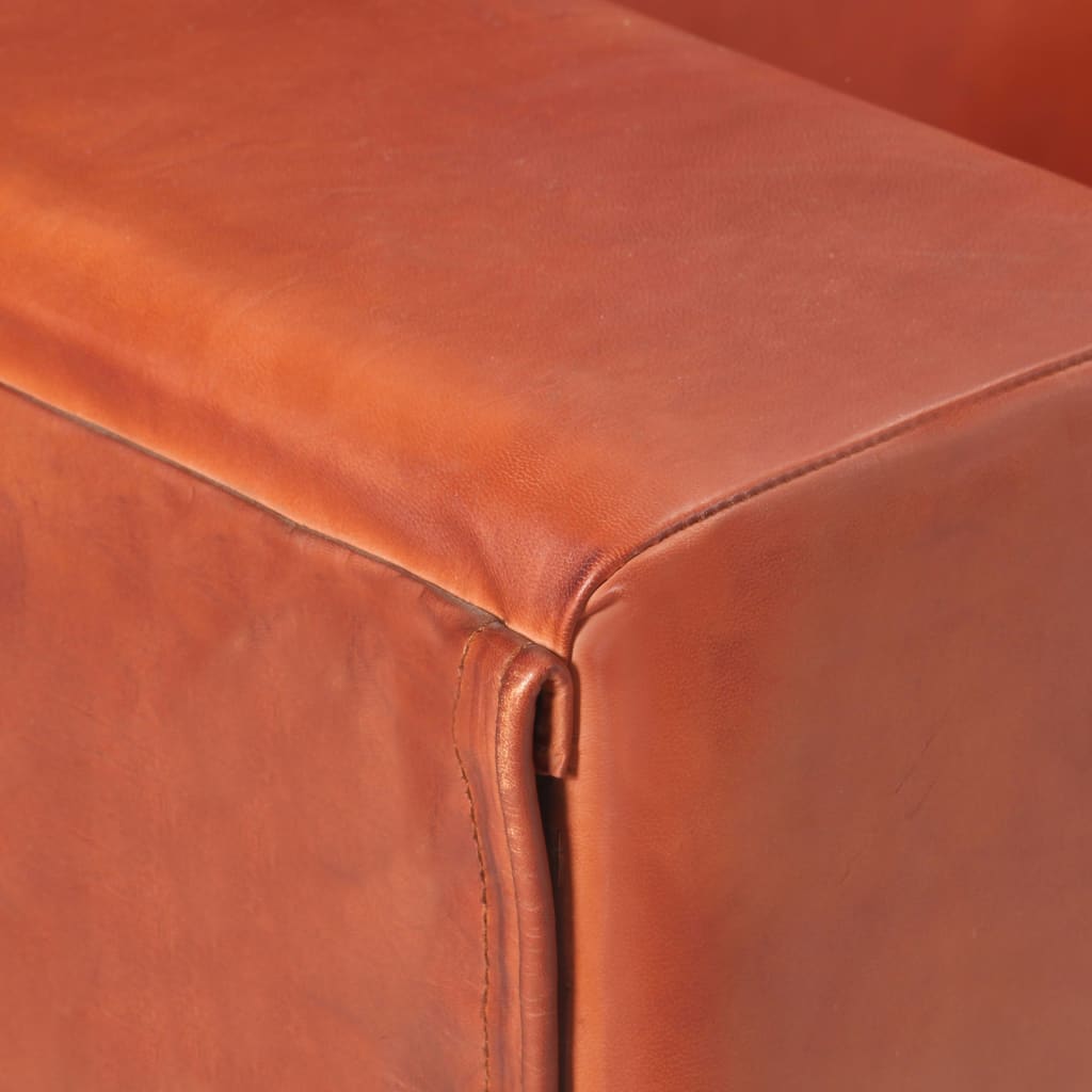 Sessel Dunkelbraun Echtleder