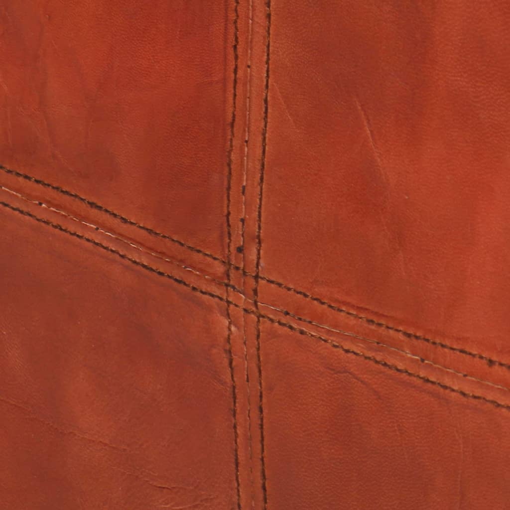 Sessel Dunkelbraun Echtleder