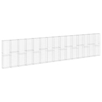 Thumbnail for Gabionenwand mit Abdeckung Verzinkter Stahl 900x30x200 cm
