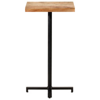 Thumbnail for Bartisch Quadratisch 50x50x110 cm Raues Mangoholz