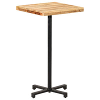Thumbnail for Bartisch Quadratisch 60x60x110 cm Raues Mangoholz