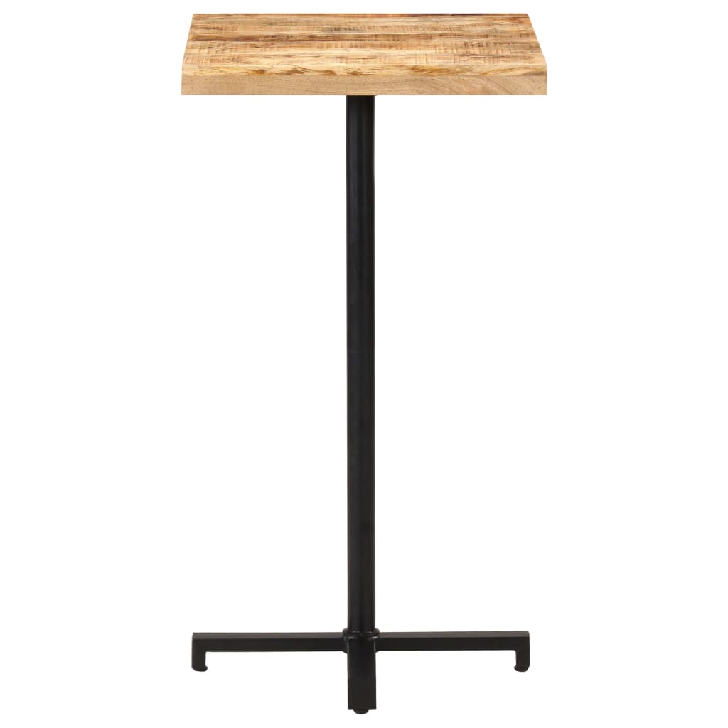 Bartisch Quadratisch 60x60x110 cm Raues Mangoholz