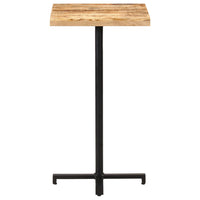 Thumbnail for Bartisch Quadratisch 60x60x110 cm Raues Mangoholz
