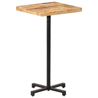 Thumbnail for Bartisch Quadratisch 60x60x110 cm Raues Mangoholz