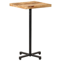 Thumbnail for Bartisch Quadratisch 60x60x110 cm Raues Mangoholz