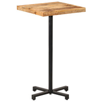 Thumbnail for Bartisch Quadratisch 60x60x110 cm Raues Mangoholz