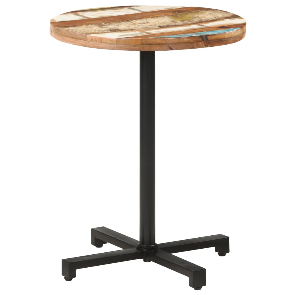 Bistrotisch Rund Ø60x75 cm Altholz Massiv