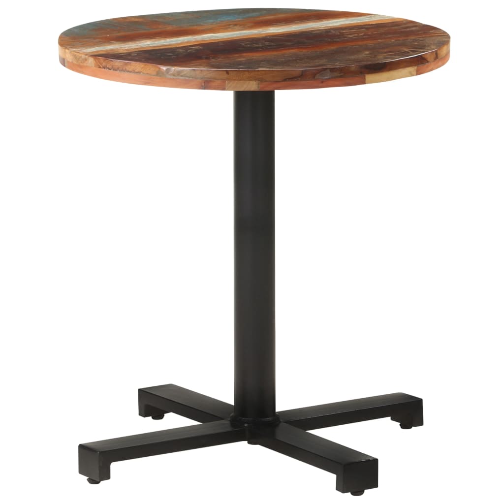 Bistrotisch Rund Ø70x75 cm Altholz Massiv