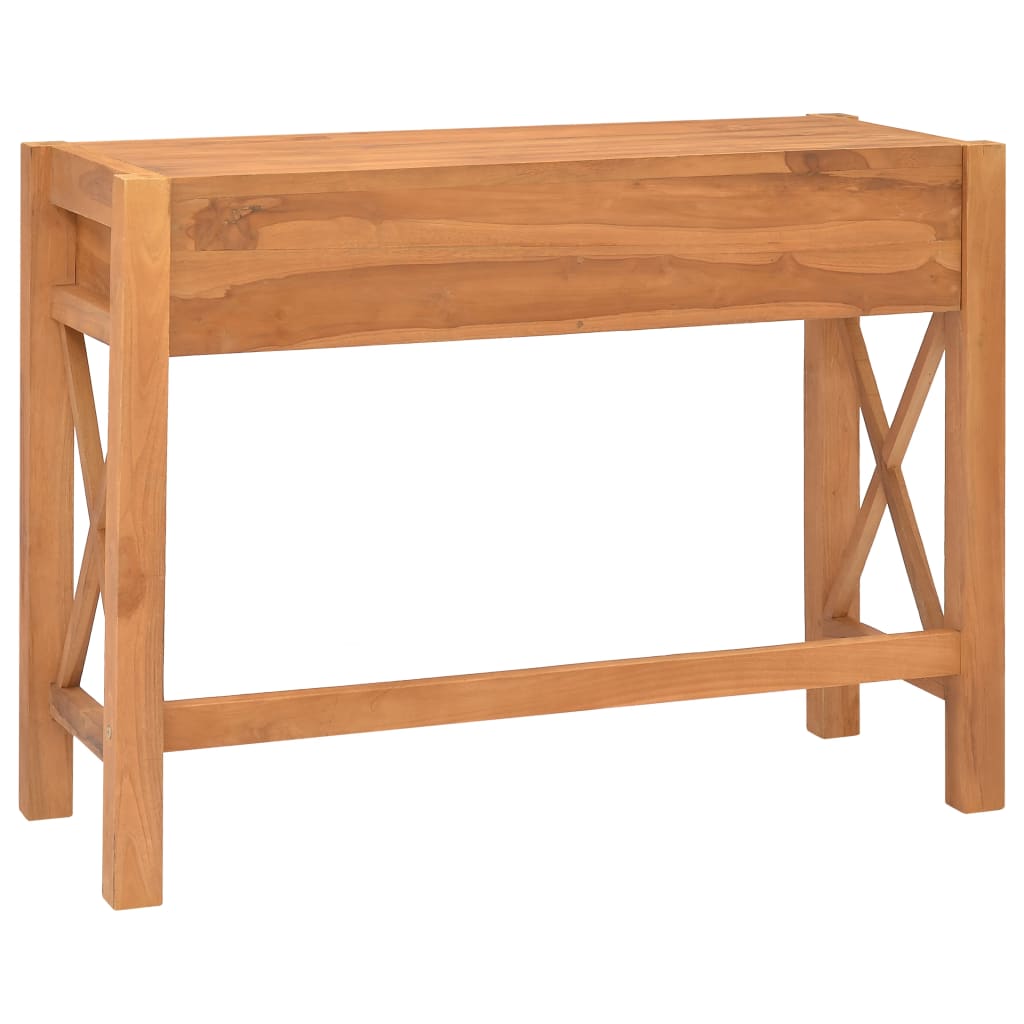 Schreibtisch mit 2 Schubladen 100x40x75 cm Recyceltes Teak