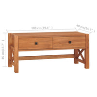 Thumbnail for TV-Schrank 100x40x45 cm Recyceltes Teak