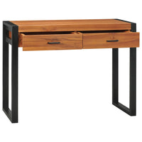 Thumbnail for Schreibtisch mit 2 Schubladen 100x40x75 cm Recyceltes Teak
