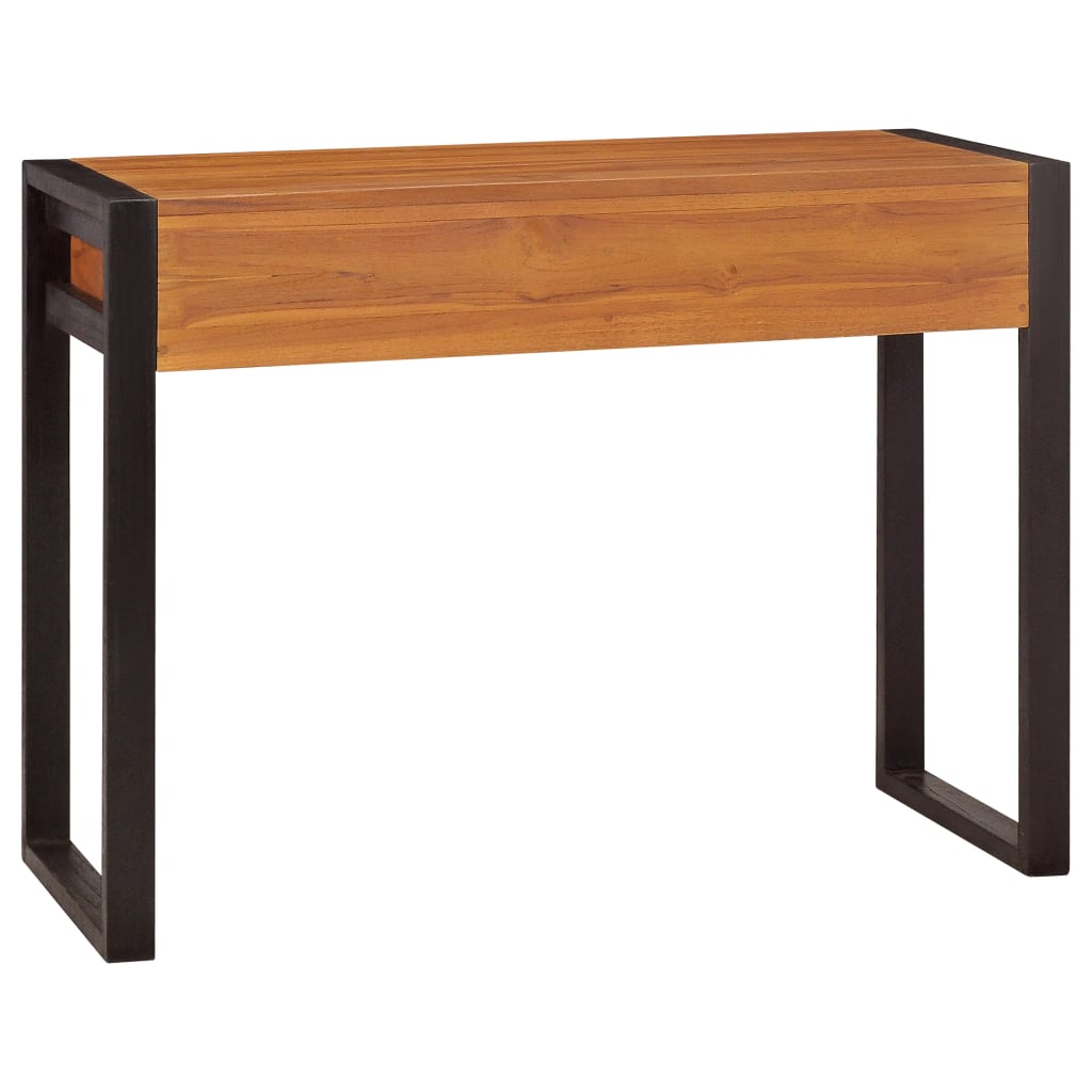 Schreibtisch mit 2 Schubladen 100x40x75 cm Recyceltes Teak