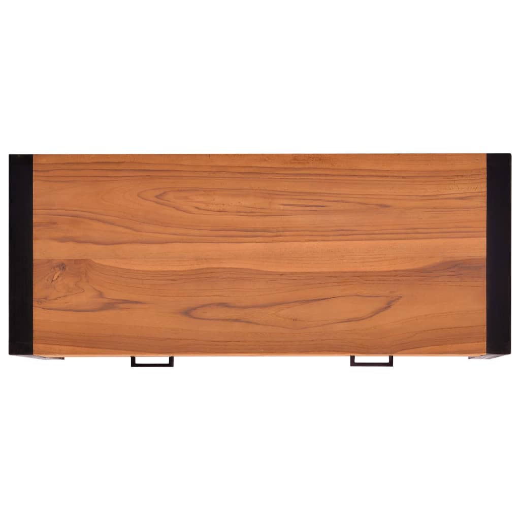 Schreibtisch mit 2 Schubladen 100x40x75 cm Recyceltes Teak