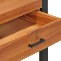 Thumbnail for Schreibtisch mit 2 Schubladen 100x40x75 cm Recyceltes Teak
