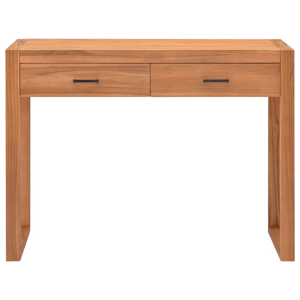 Schreibtisch mit 2 Schubladen 100x40x75 cm Recyceltes Teak
