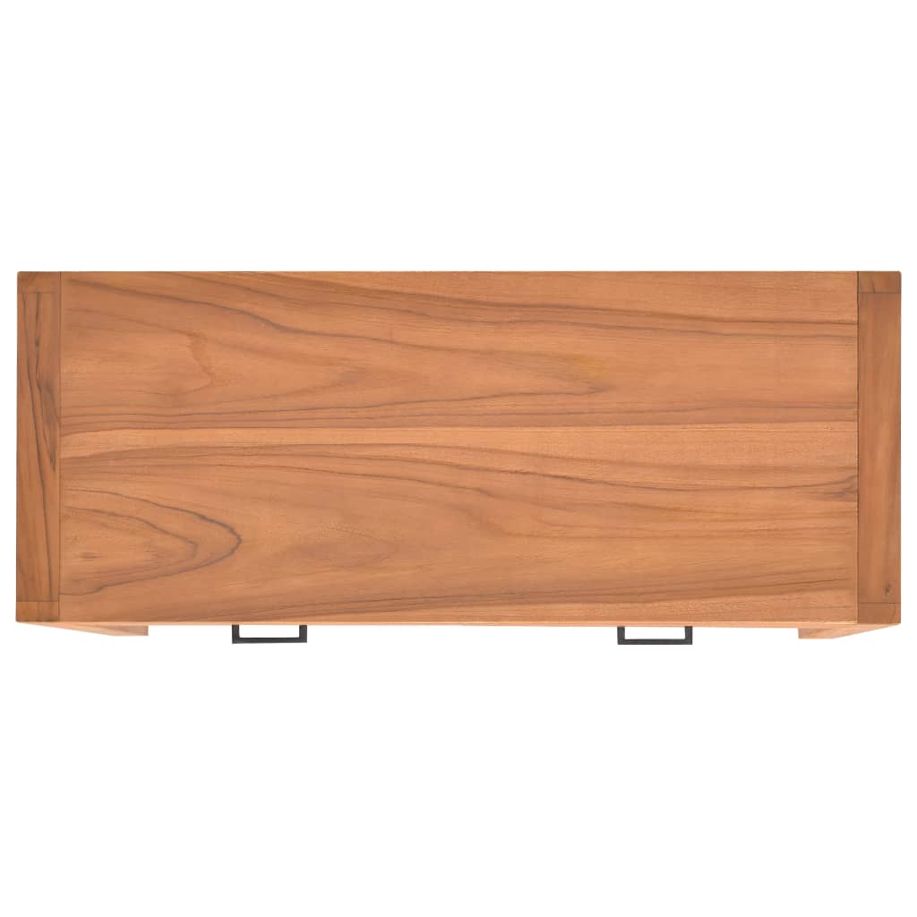 Schreibtisch mit 2 Schubladen 100x40x75 cm Recyceltes Teak