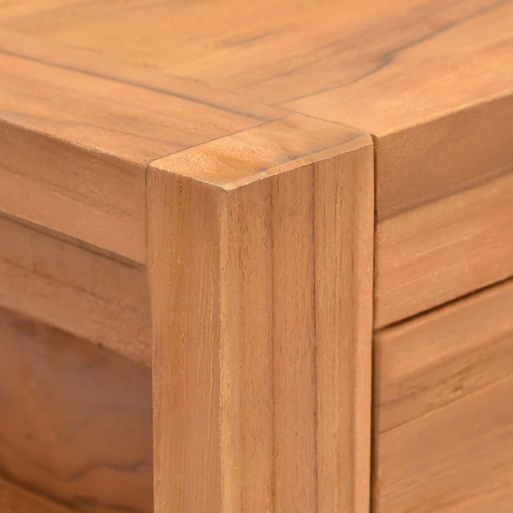 Schreibtisch mit 2 Schubladen 100x40x75 cm Recyceltes Teak