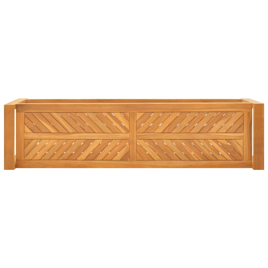 Sitzbank 120 cm Massivholz Teak