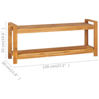 Thumbnail for Sitzbank 120 cm Massivholz Teak