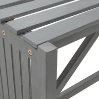 Thumbnail for Garten-Eckbank mit Pflanzkübel 117 cm Massivholz Akazie Grau