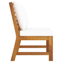 Thumbnail for 3-tlg. Garten-Lounge-Set mit Creme Kissen Akazie Massivholz