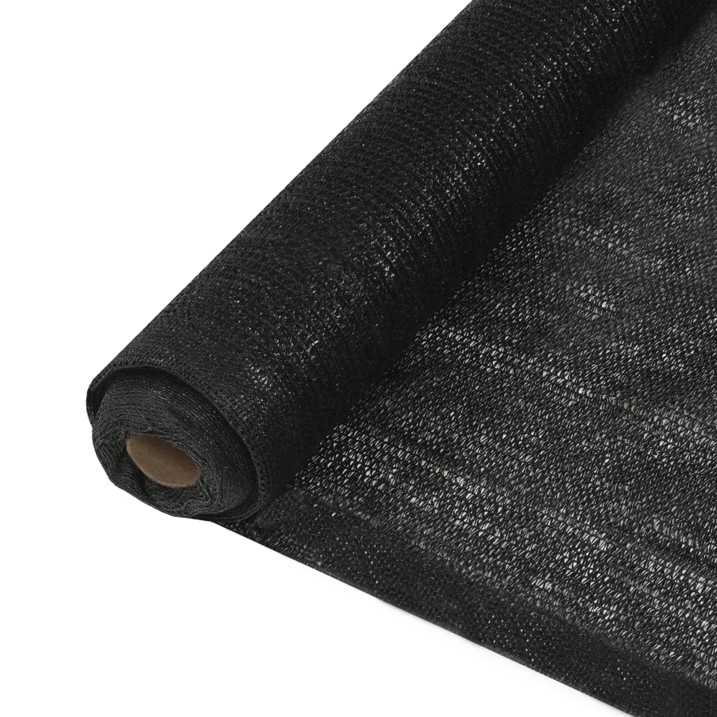Sichtschutznetz HDPE 2x50 m Schwarz 150 g/m²