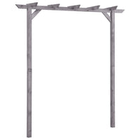 Thumbnail for Garten-Pergola Grau 200x40x205 cm Imprägniertes Kiefernholz