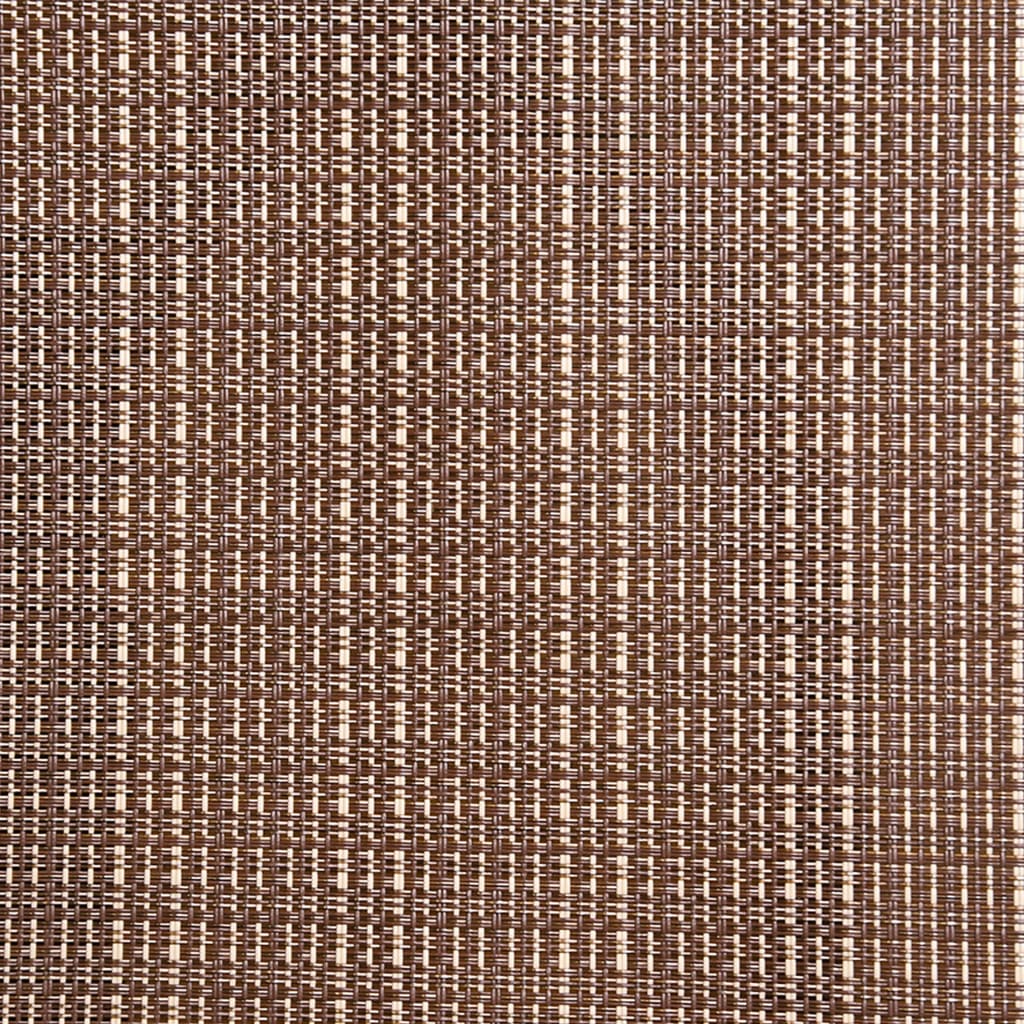 Garten-Drehstühle 2 Stk. Textilene und Stahl Braun