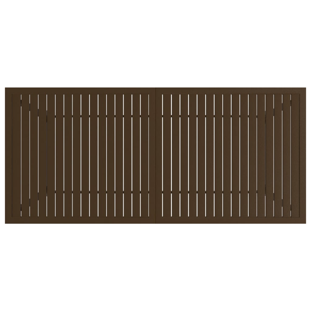Gartentisch Braun 190x80x72 cm Stahl