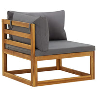 Thumbnail for Modular-Ecksofas 2 Stk. mit Auflagen Dunkelgrau