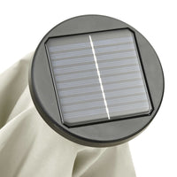 Thumbnail for Sonnenschirm mit LED-Leuchten Sandfarben 200x211cm Aluminium