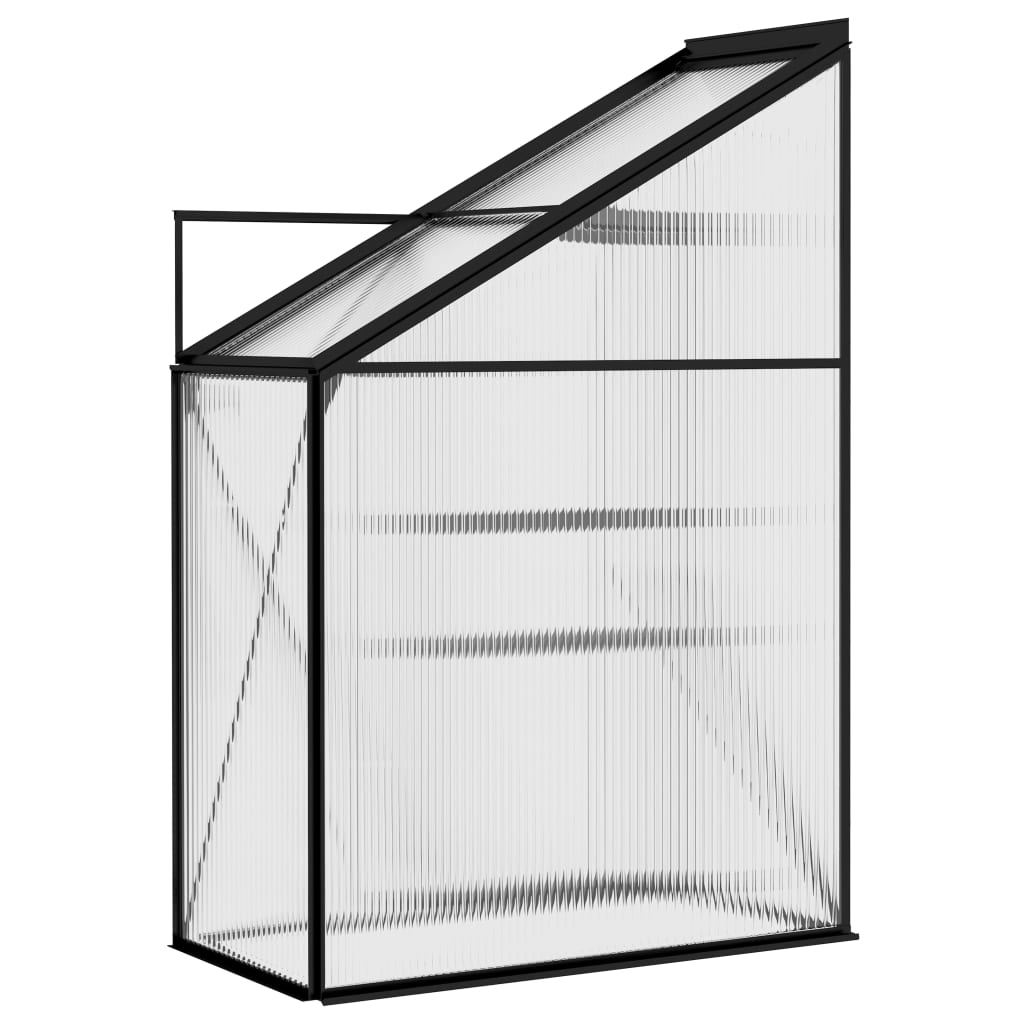 Gewächshaus Anthrazit Aluminium 1,38 m³