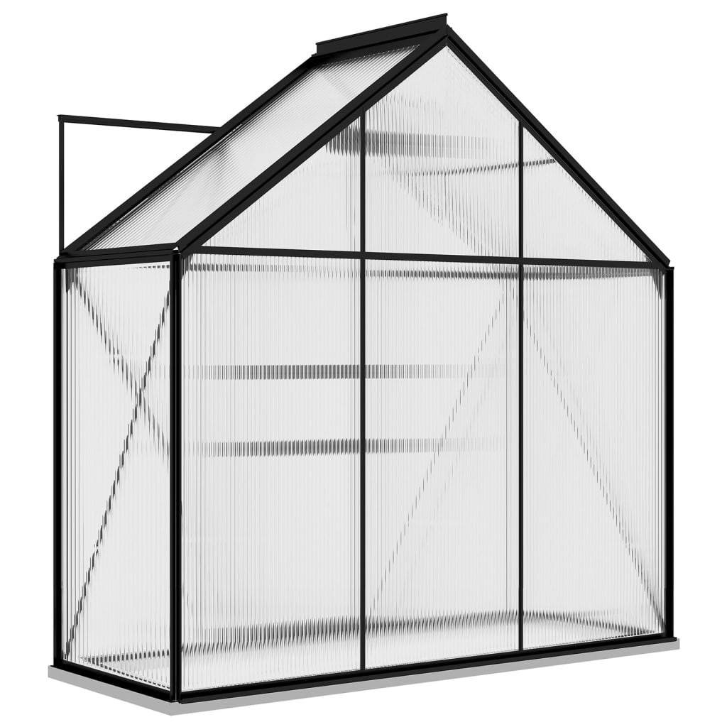 Gewächshaus Anthrazit Aluminium 1,33 m²