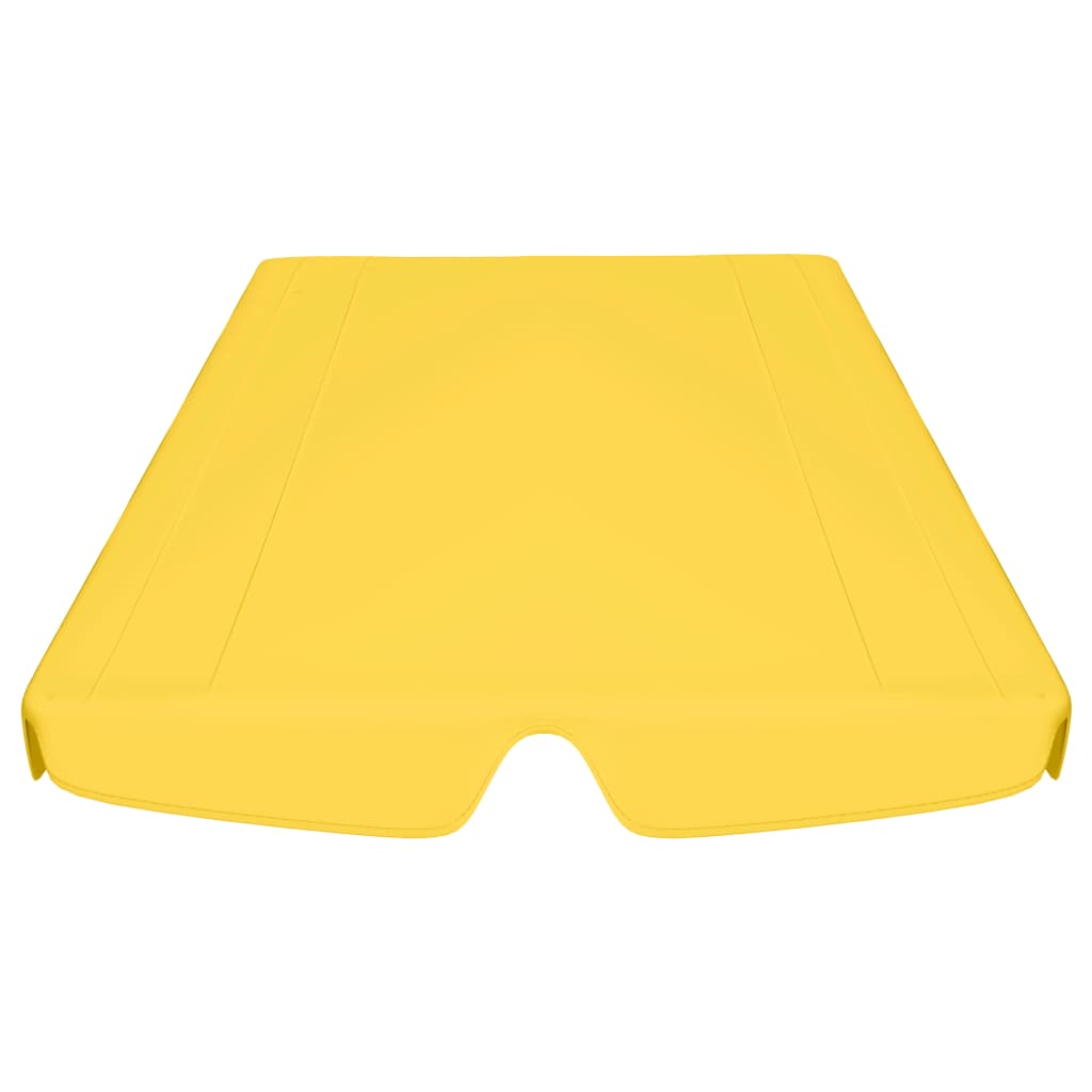 Ersatzdach für Hollywoodschaukel Gelb 150/130x70/105 cm