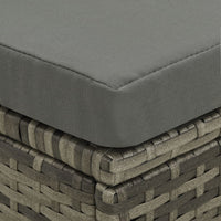 Thumbnail for 4-tlg. Garten-Lounge-Set mit Auflagen Poly Rattan Grau