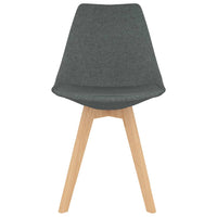 Thumbnail for Esszimmerstühle 4 Stk. Hellgrau Stoff