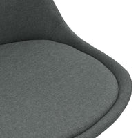 Thumbnail for Esszimmerstühle 4 Stk. Hellgrau Stoff