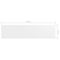 Thumbnail for Balkon-Sichtschutz Weiß 75x300 cm Oxford-Gewebe
