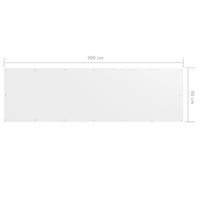 Thumbnail for Balkon-Sichtschutz Weiß 90x300 cm Oxford-Gewebe