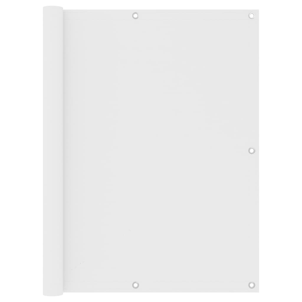 Balkon-Sichtschutz Weiß 120x500 cm Oxford-Gewebe